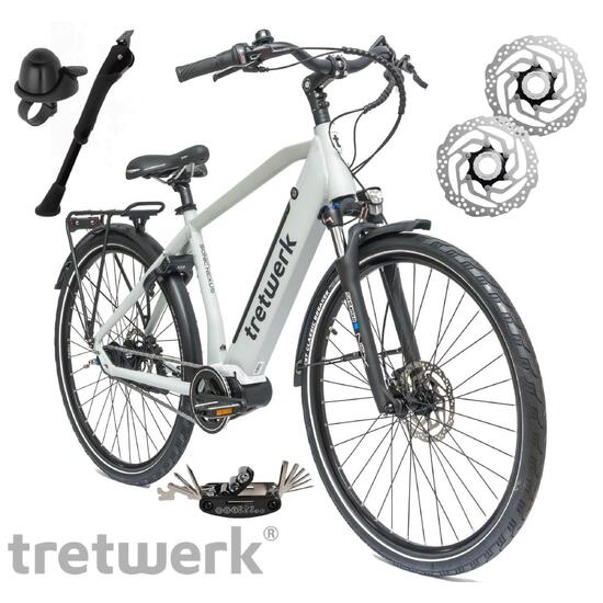 Rower Elektryczny Męski Damski Miejski 28" SHIMANO Nexus LCD 250W Aluminium