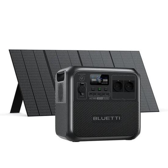 Solar Generator AC180+PV350 Panel,1152Wh Powerstation für Camping & Stromausfall