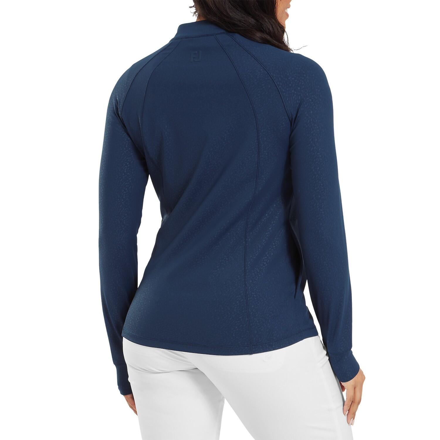 Chaqueta Footjoy Full-Zip Midlayer Mujer Azul Marino 3/4