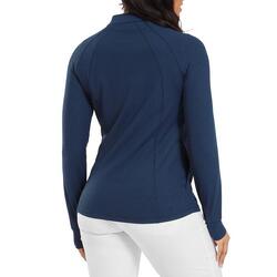 Veste intermédiaire zippée Footjoy pour femme, bleu marine