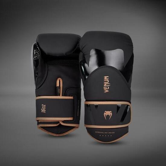 Gants de boxe Venum Challenger 4.0 – Noir / Bronze – 14 oz