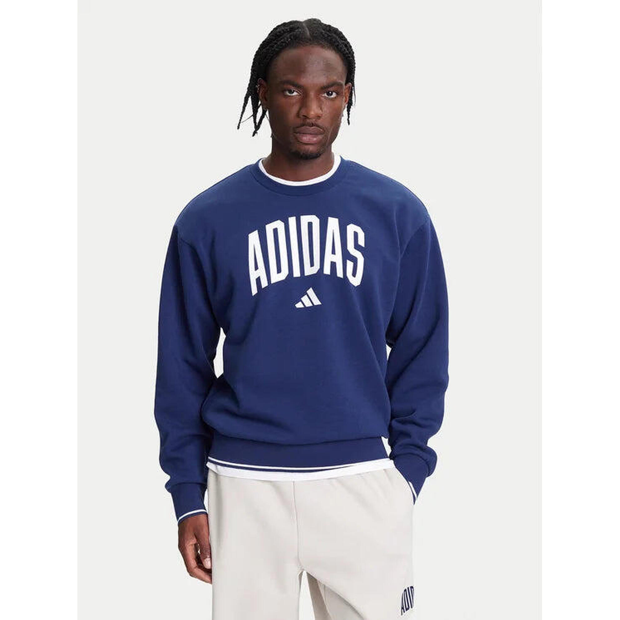 Hanorac Adidas Model M Collegiate Sw Culoare Albastru