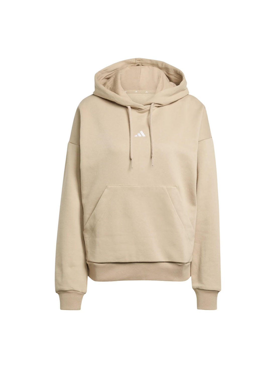 Felpa donna adidas essentials small logo feel cozy - beige 7/7
