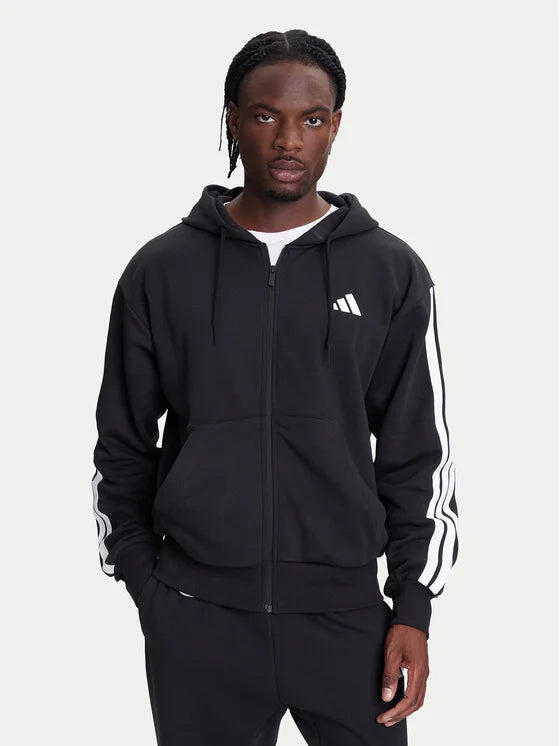 Adidas Essentials 3-Stripes Pullover schwarz/weiß 6/7