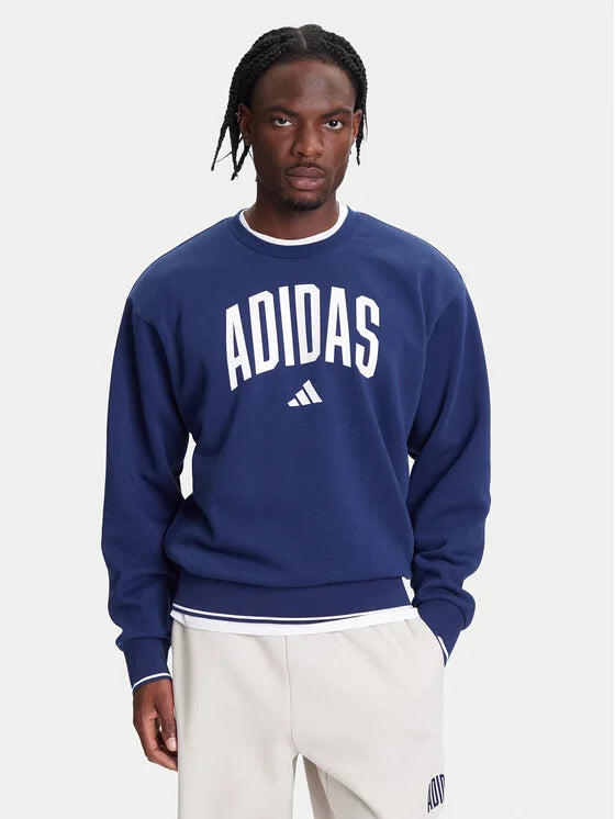 Adidas Collegiate Sweat, Felpa Uomo - Blu 7/7