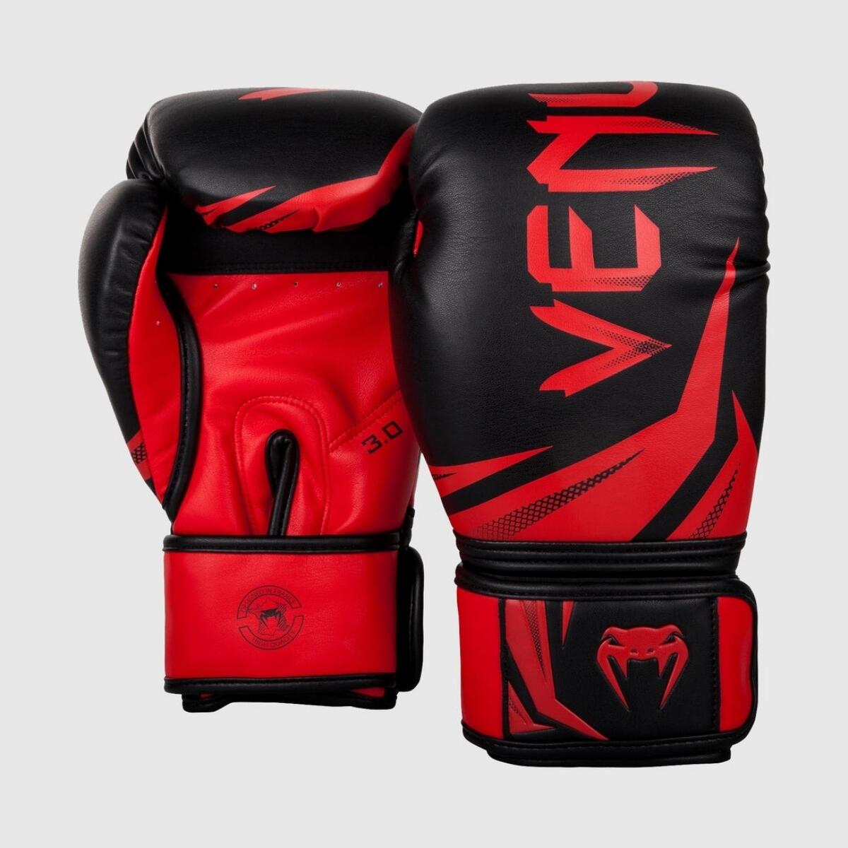 Guantoni da boxe Venum Challenger 3.0 – Rosso / Nero – 16 oz 3/7