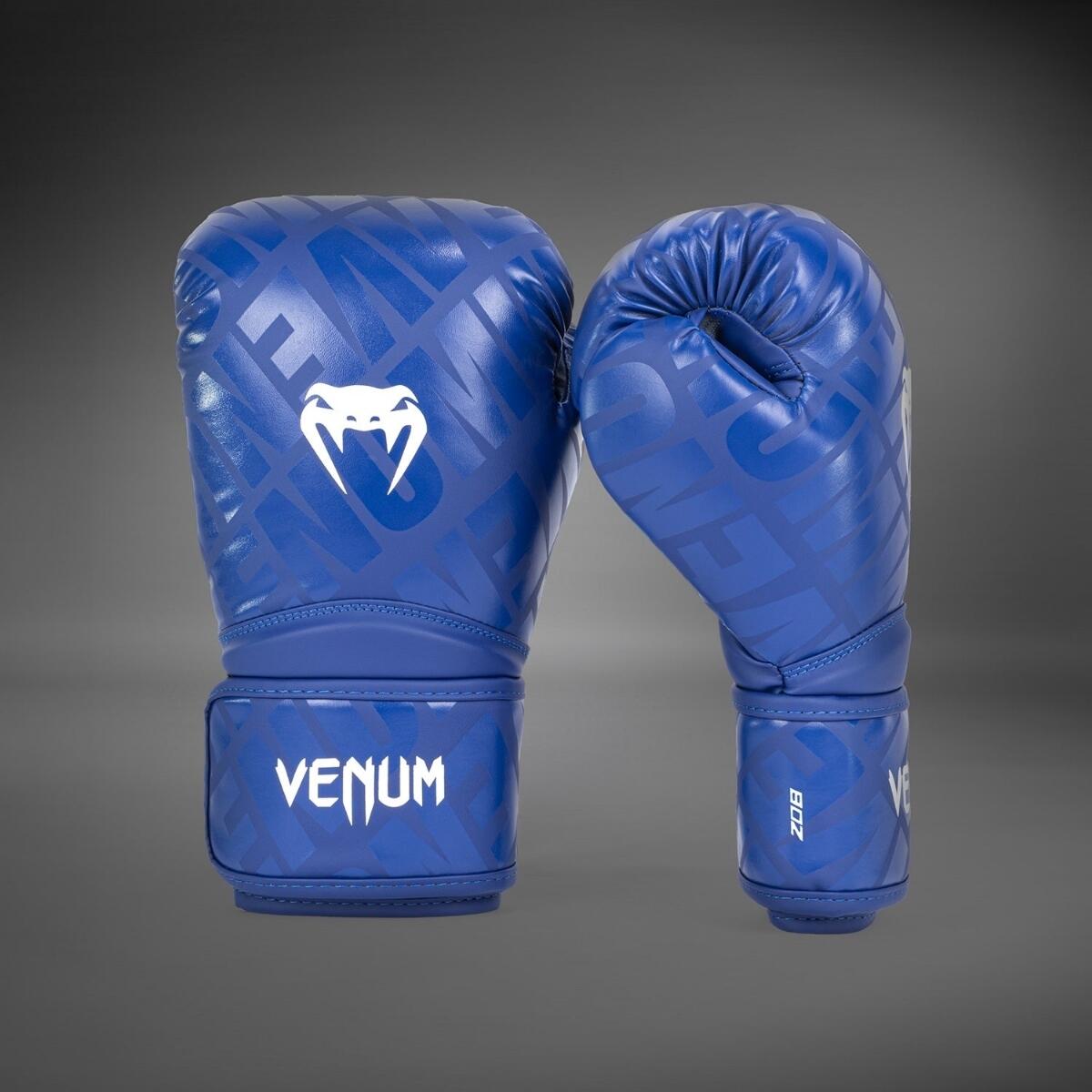Boxhandschuhe Venum Contender 1.5 XT – Weiss / Blau – 12 oz 4/4