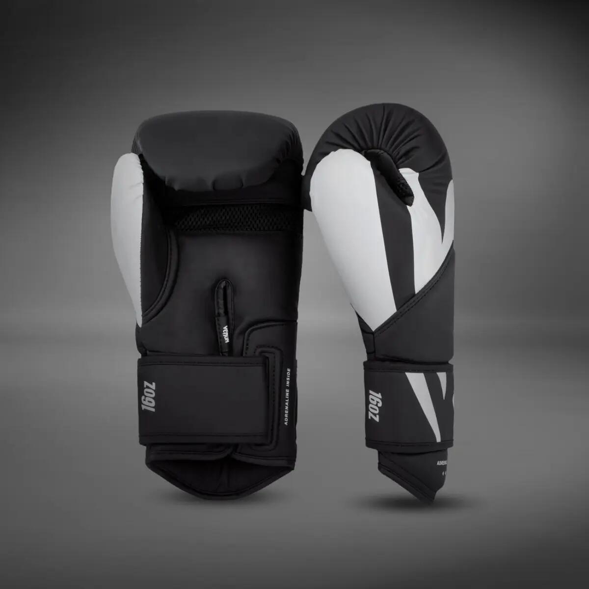 Gants de boxe Venum Challenger 4.0 – Noir / Blanc – 10 oz 6/7