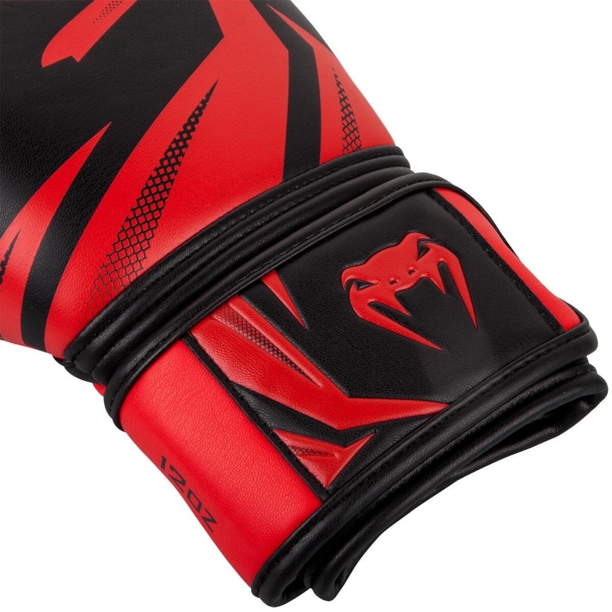 Guantoni da boxe Venum Challenger 3.0 – Rosso / Nero – 16 oz 6/7