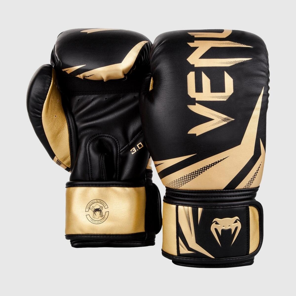 Boxing Gloves Venum Challenger 3.0 – Black / Gold – 16 oz 3/6