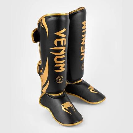 Schienbeinschutz Venum Challenger – Schwarz / Gold – M