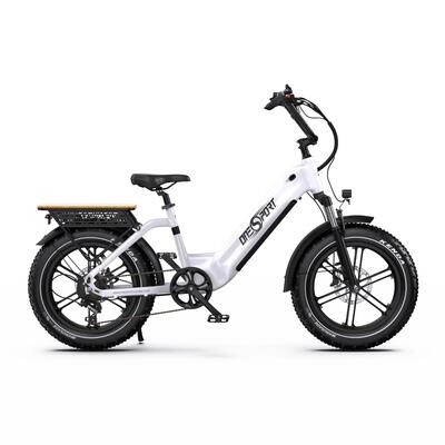 Elektrische fiets voor volwassenen onesport w66 20×4.0" fat band 100km bereik