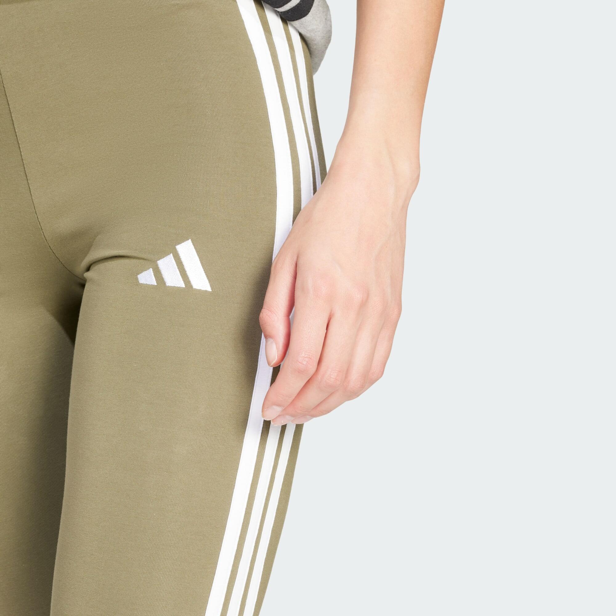 Essentials 3-Streifen Cotton Leggings 4/5