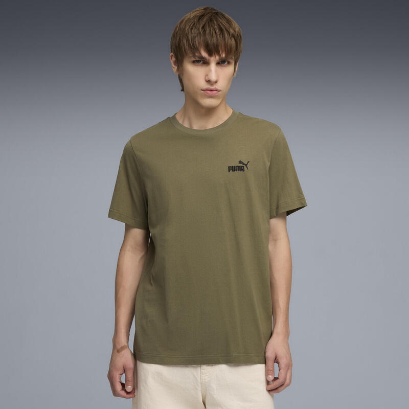 Tricou bărbați logo mic Essentials Small No. 1 Logo, verde măsliniu PUMA