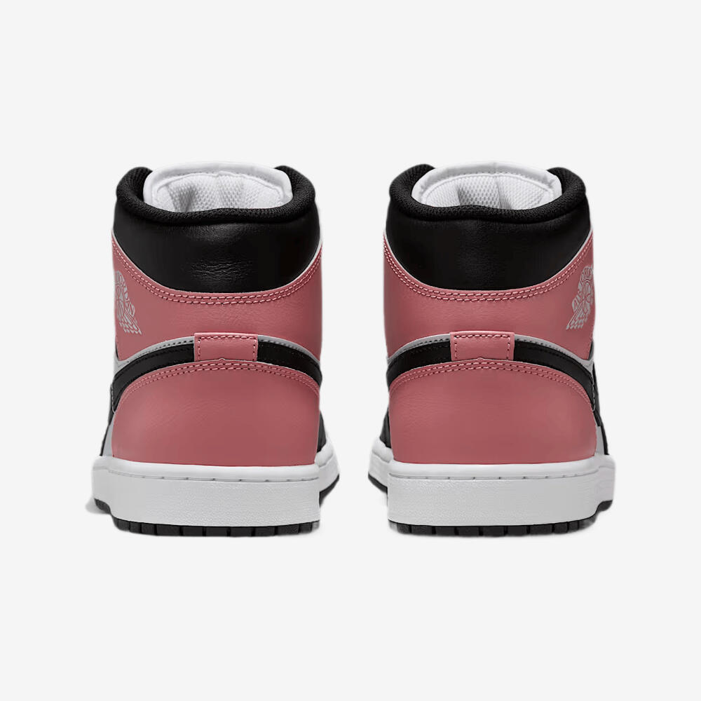 Air Jordan 1 Mid White Rust Pink Black 5/6