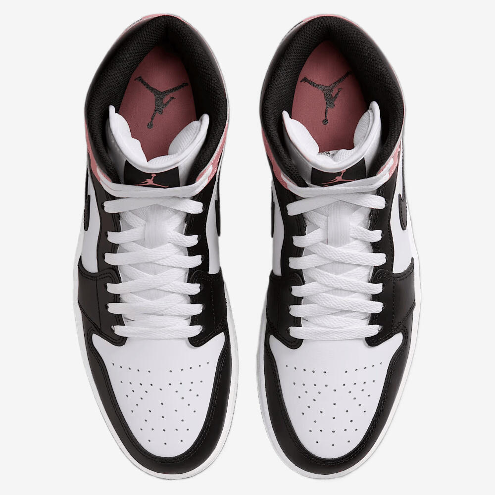 Air Jordan 1 Mid White Rust Pink Black 4/6