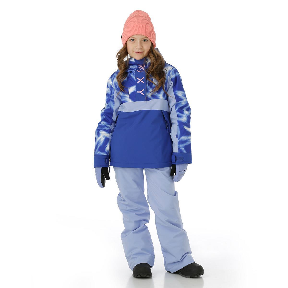 Kurtka dziewczęca ROXY narty snowboard ocieplana wodoodporna niebieska 3/4