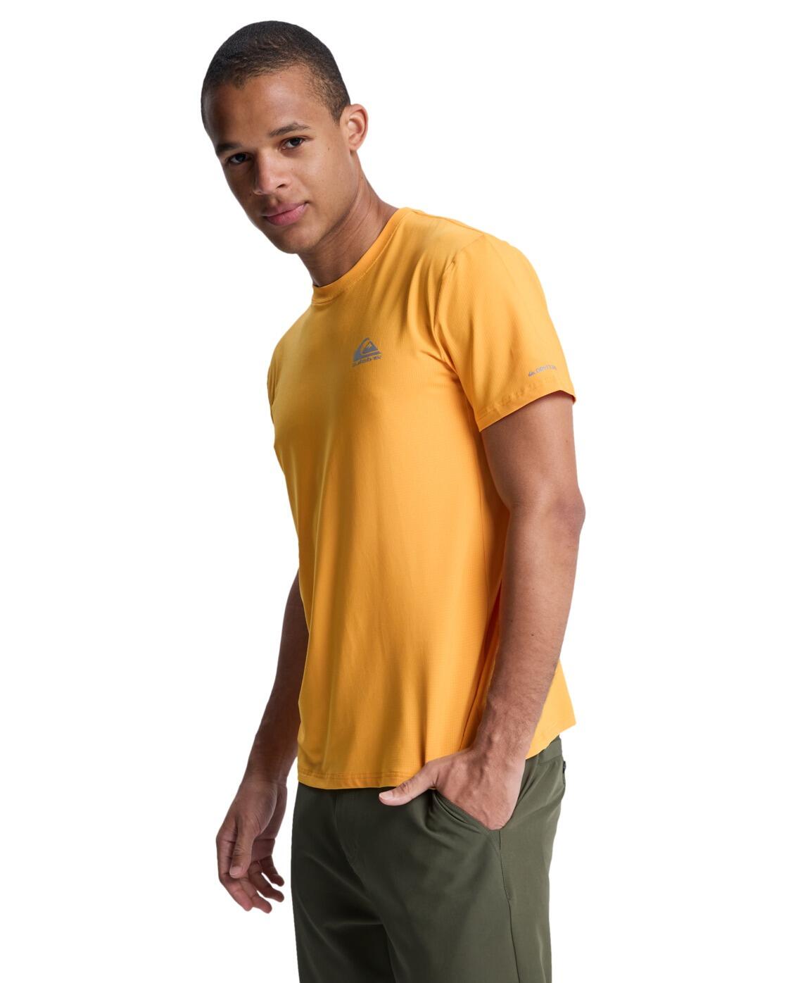T-Shirt à manches courtes CAECILIAN Jaune Homme 3/4