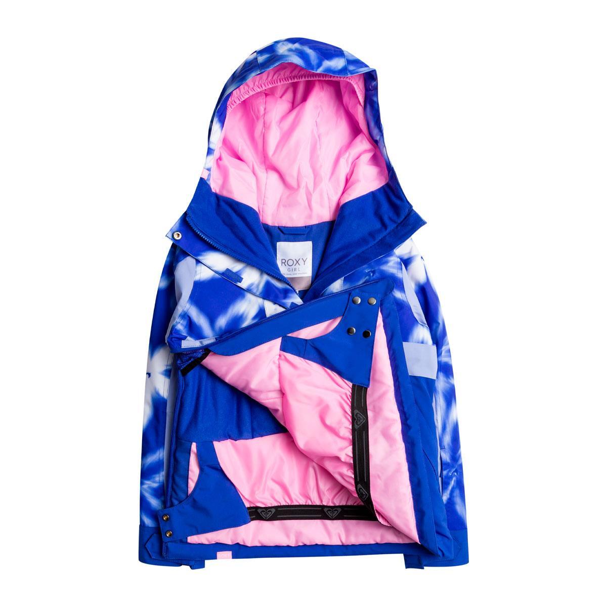 Kurtka dziewczęca ROXY narty snowboard ocieplana wodoodporna niebieska 4/4