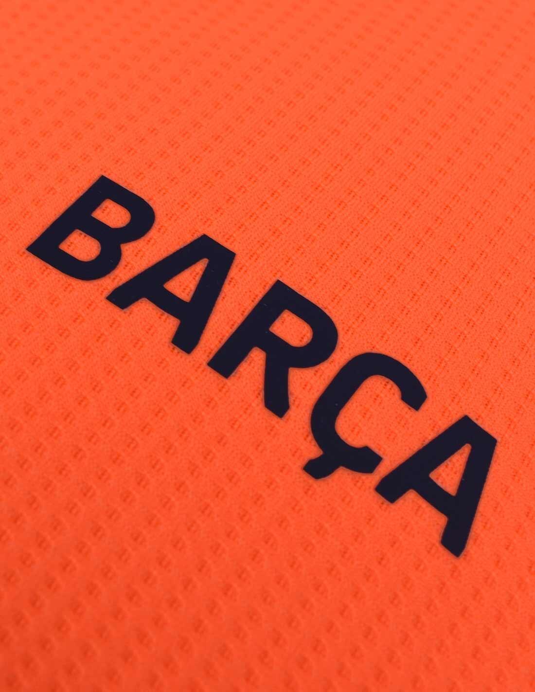 Kit Junior FC Barcellona Third 2025/26 Lamine Yamal N°10 Arancione 6/7