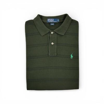 Second life - Kurzarm Herren Poloshirt Khaki - Wie neu