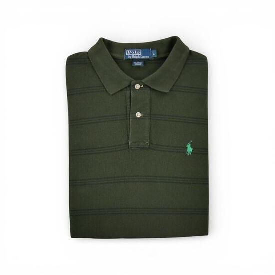 Second life - Kurzarm Herren Poloshirt Khaki - Wie neu