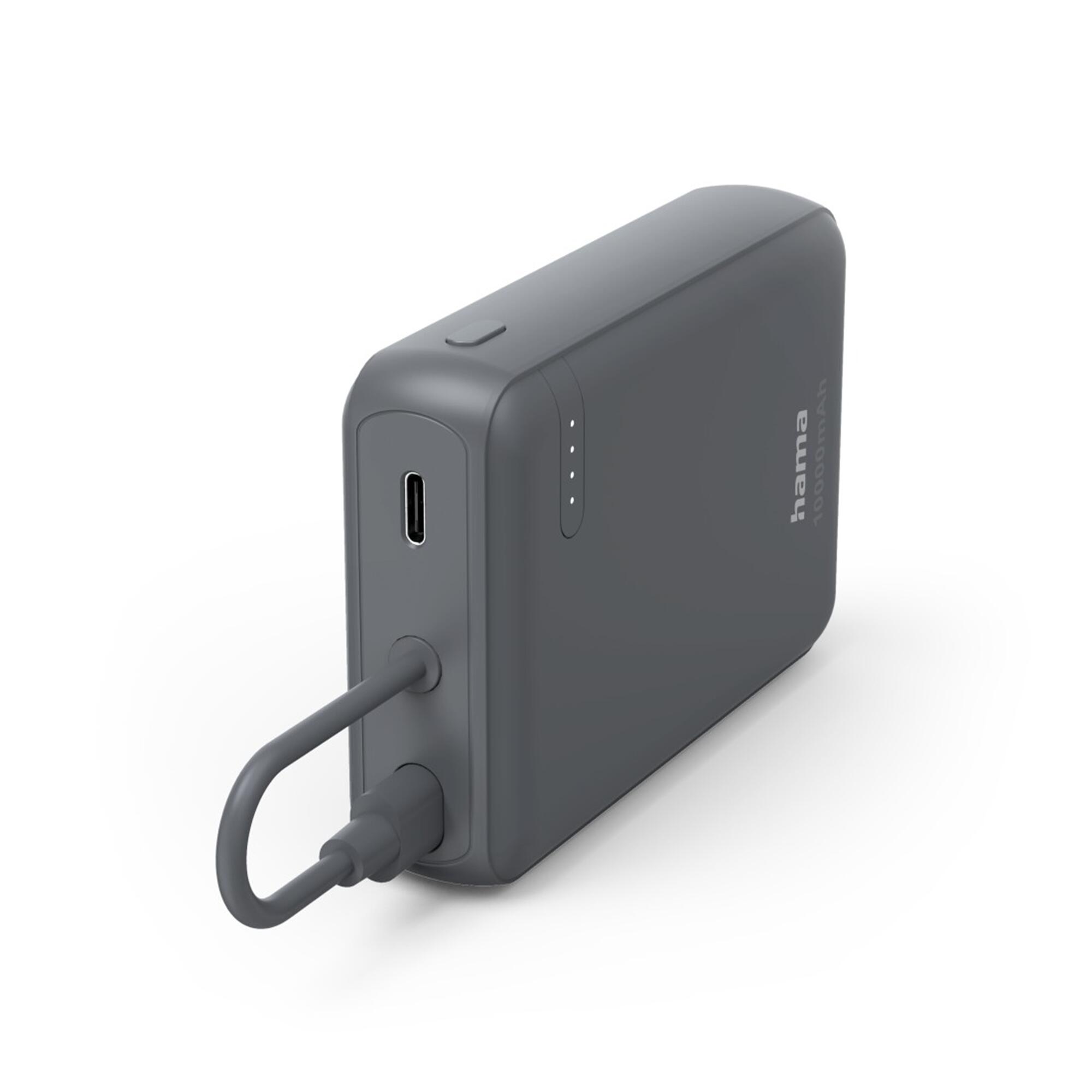 HAMA Power Pack Travel, 10000mAh, 2xUSB-C, mit Kabel 1/5
