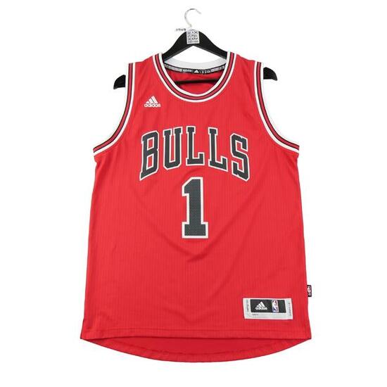 Seconda Mano - Maglia rossa Chicago Bulls NBA Uomo - Stato eccellente