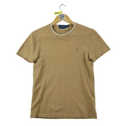 Second life - Kurzarm Herren T-Shirt Beige - In gutem Zustand