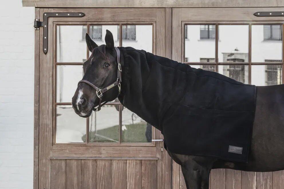 Waterproof Horse scarf classic noir Full 5/7