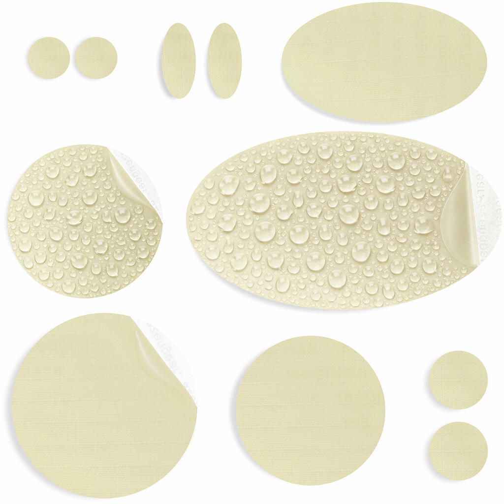 Self-Adhesive, Waterproof Repair Patches (11Pcs, Light Beige)