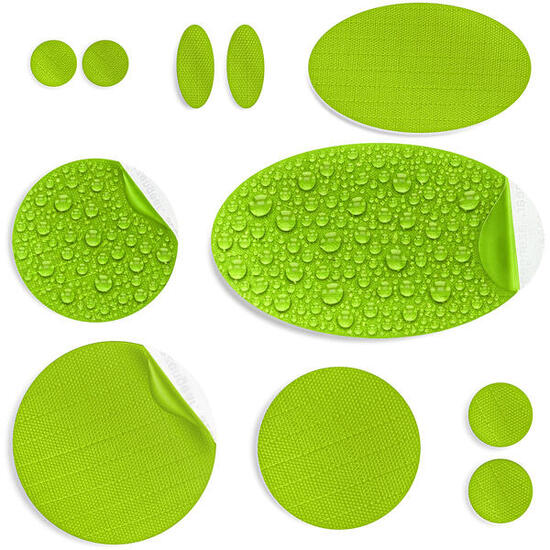 Reparatiepatch donsjas, zelfklevend, waterdicht, tent- en slaapzakreparatie