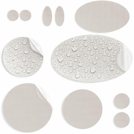 Łatki naprawcze do kurtek puchowych, wodoodporne (kamiennobiały)