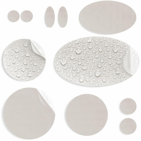 Łatki naprawcze do kurtek puchowych, wodoodporne (kamiennobiały)