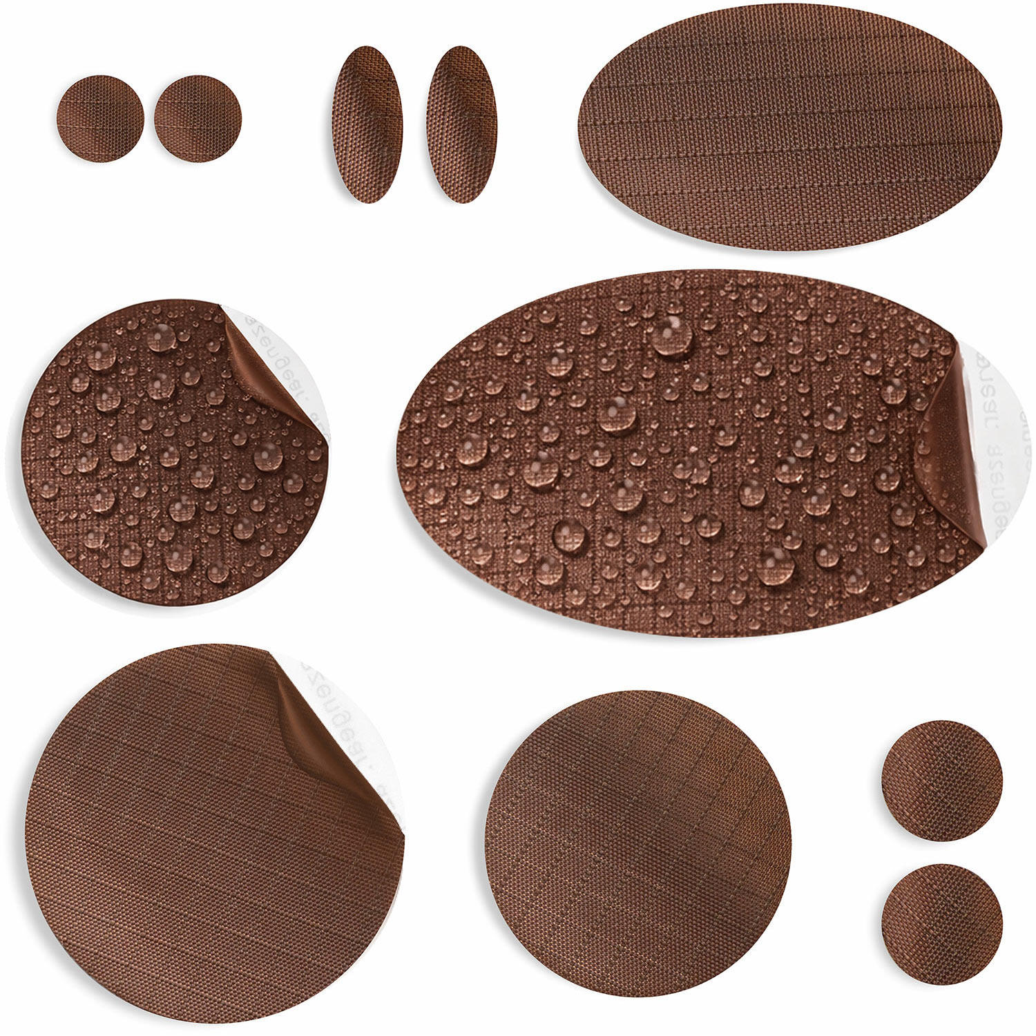 Azengear - Patchs De Réparation De Doudoune, Imperméables Pour Fixer Des Trous (brun) - Patch - Marron - 11 - Decathlon