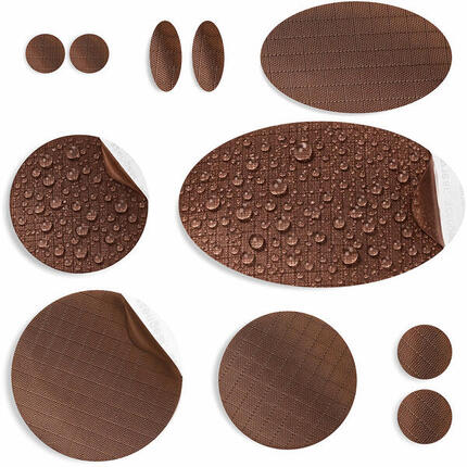 Łatki naprawcze do kurtek puchowych, wodoodporne do naprawy dziur (brązowe)