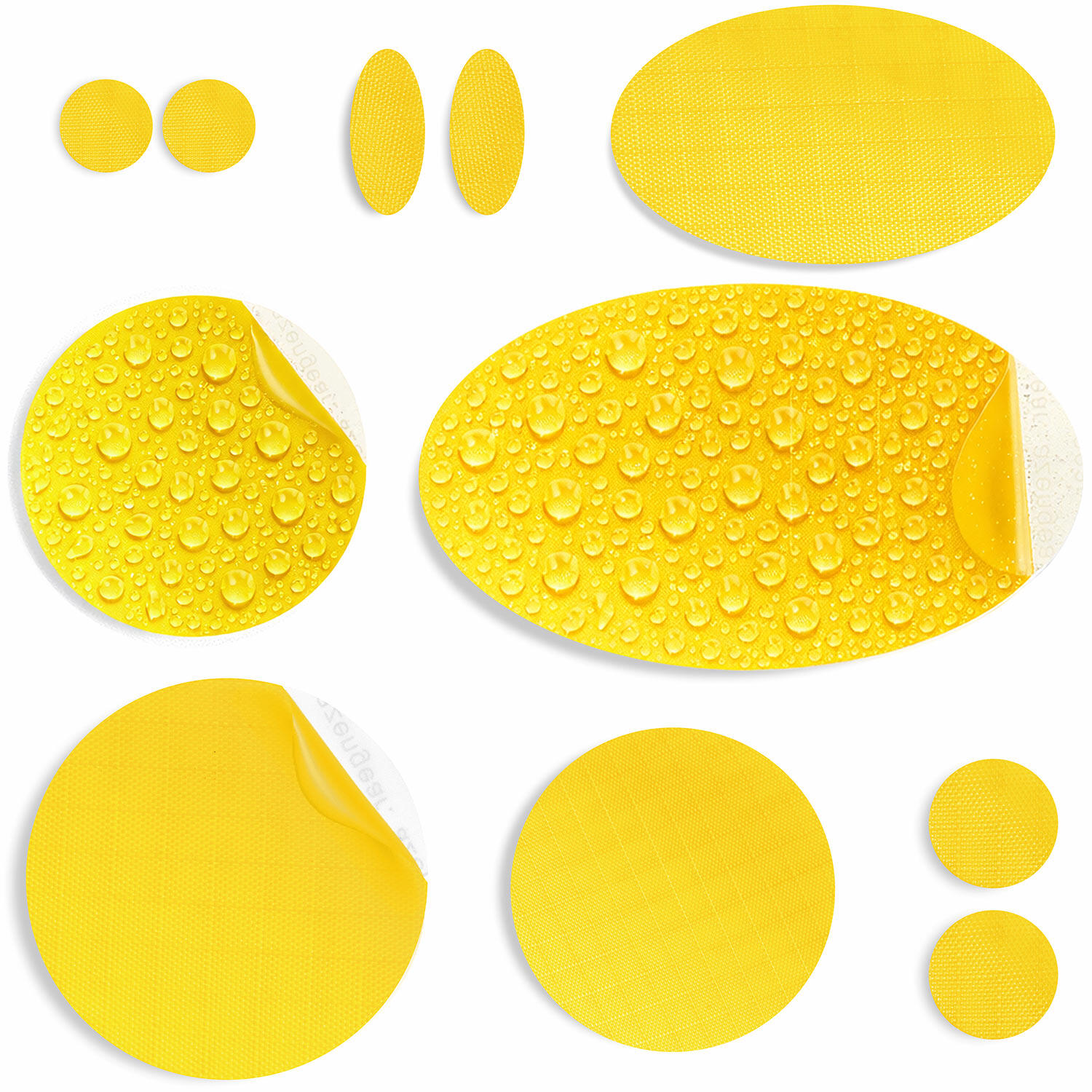 AZENGEAR Toppe ripara piumini autoadesive impermeabili (Giallo)