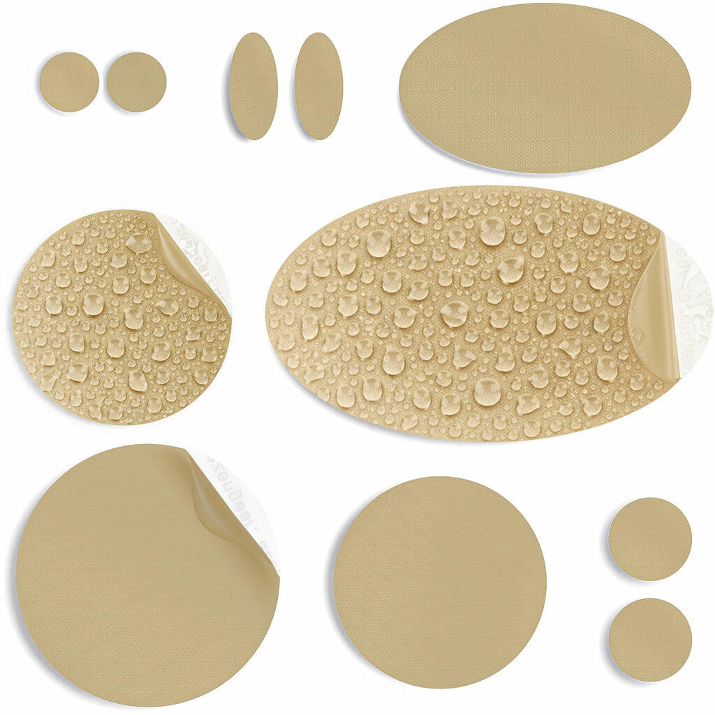 Self-Adhesive, Waterproof, Tear-Cold Resistant Repair Patches (11Pcs, Beige)