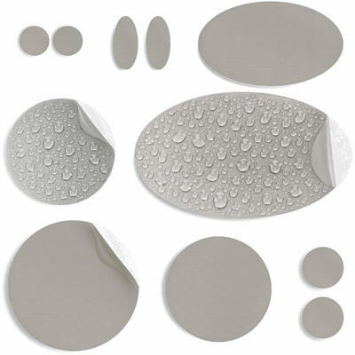 Donsjack reparatiepatches, waterdicht voor het repareren van gaten (donkerroze)