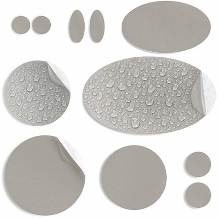 Łatki naprawcze do kurtek puchowych, wodoodporne do naprawy dziur (taupe)