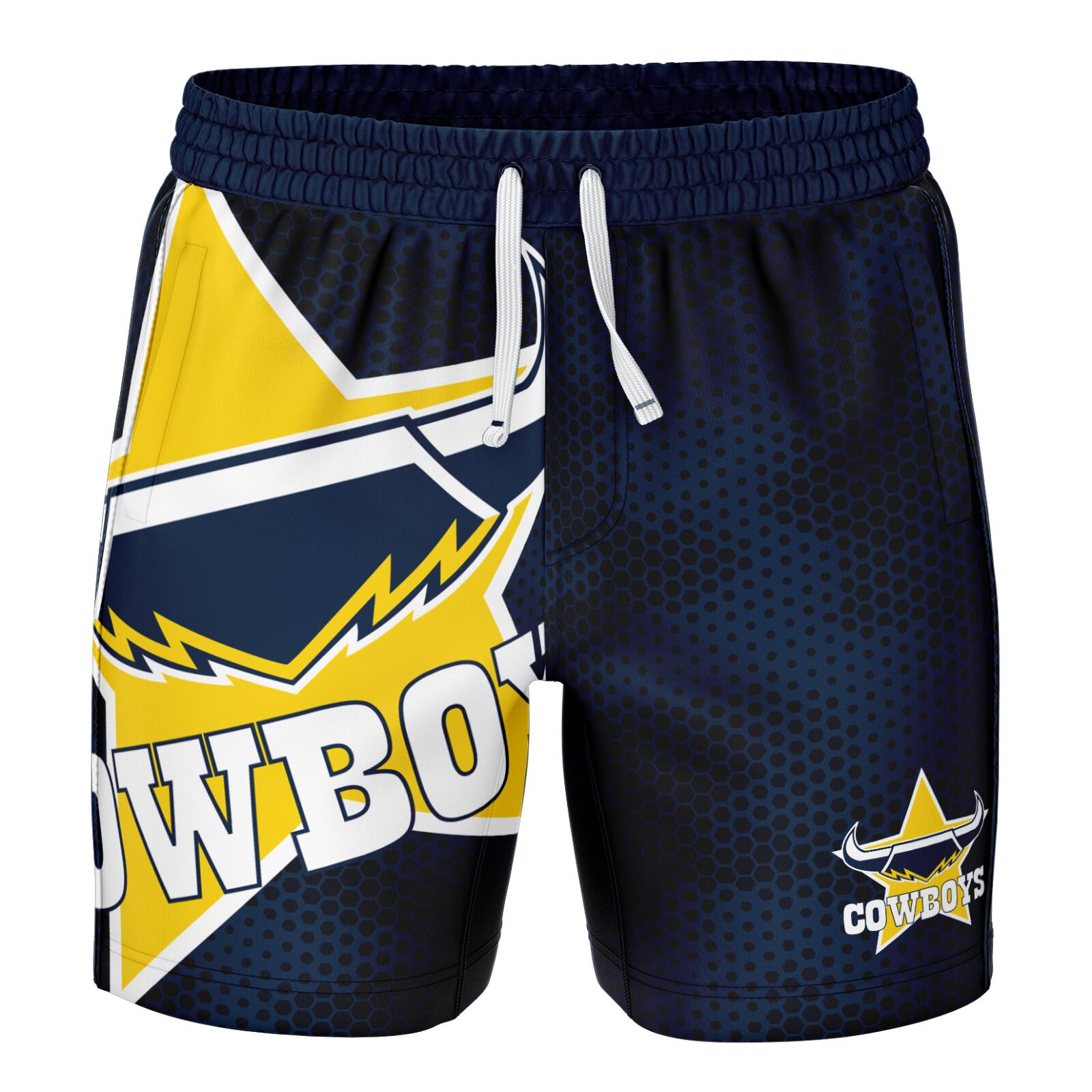 NRL 'Big Shot' Volley Shorts - North Queensland Cowboys - Swim - Adult