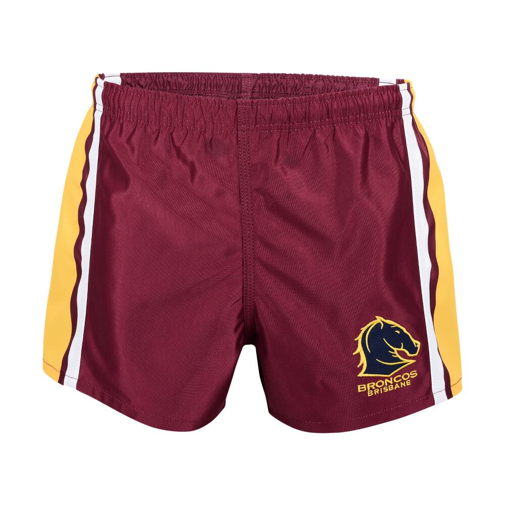 NRL Retro Supporter Shorts - Brisbane Broncos 2000 - Adult - Mens
