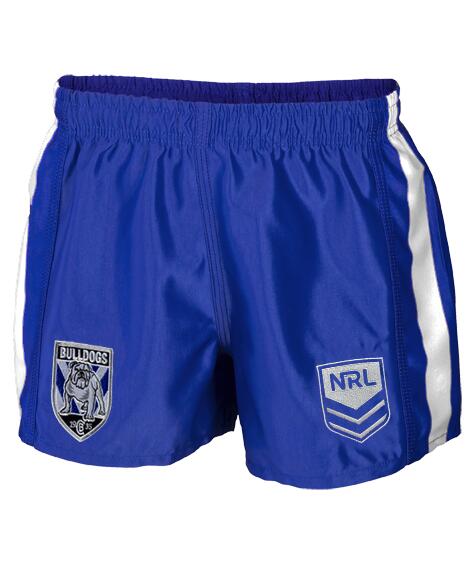 NRL Supporter Footy Shorts - Canterbury Bulldogs - Kids Youth Adults