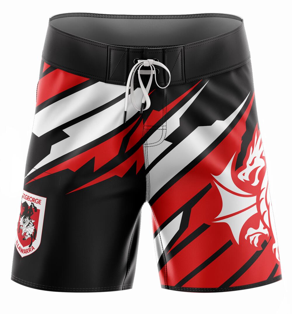 NRL 'Ignition' Board Shorts - St George Illawarra Dragons - Swim - Adult