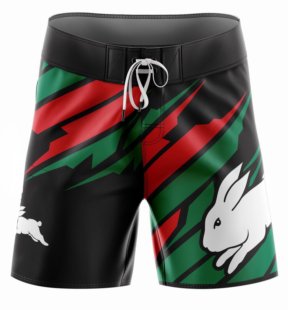 NRL 'Ignition' Board Shorts - South Sydney Rabbitohs - Swim - Adult
