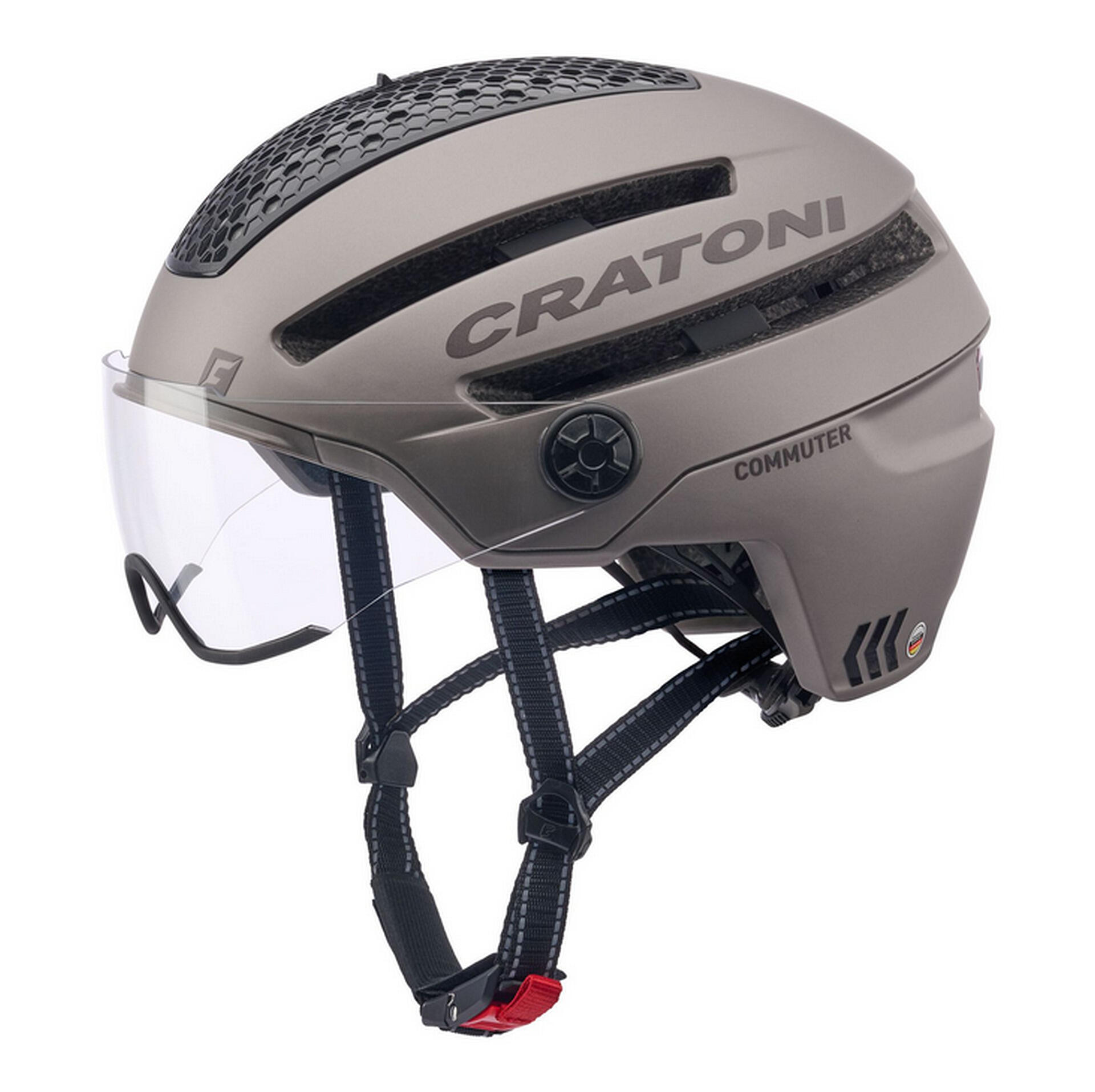 Ebike – kask rowerowy Commuter, kolor coffee matt
