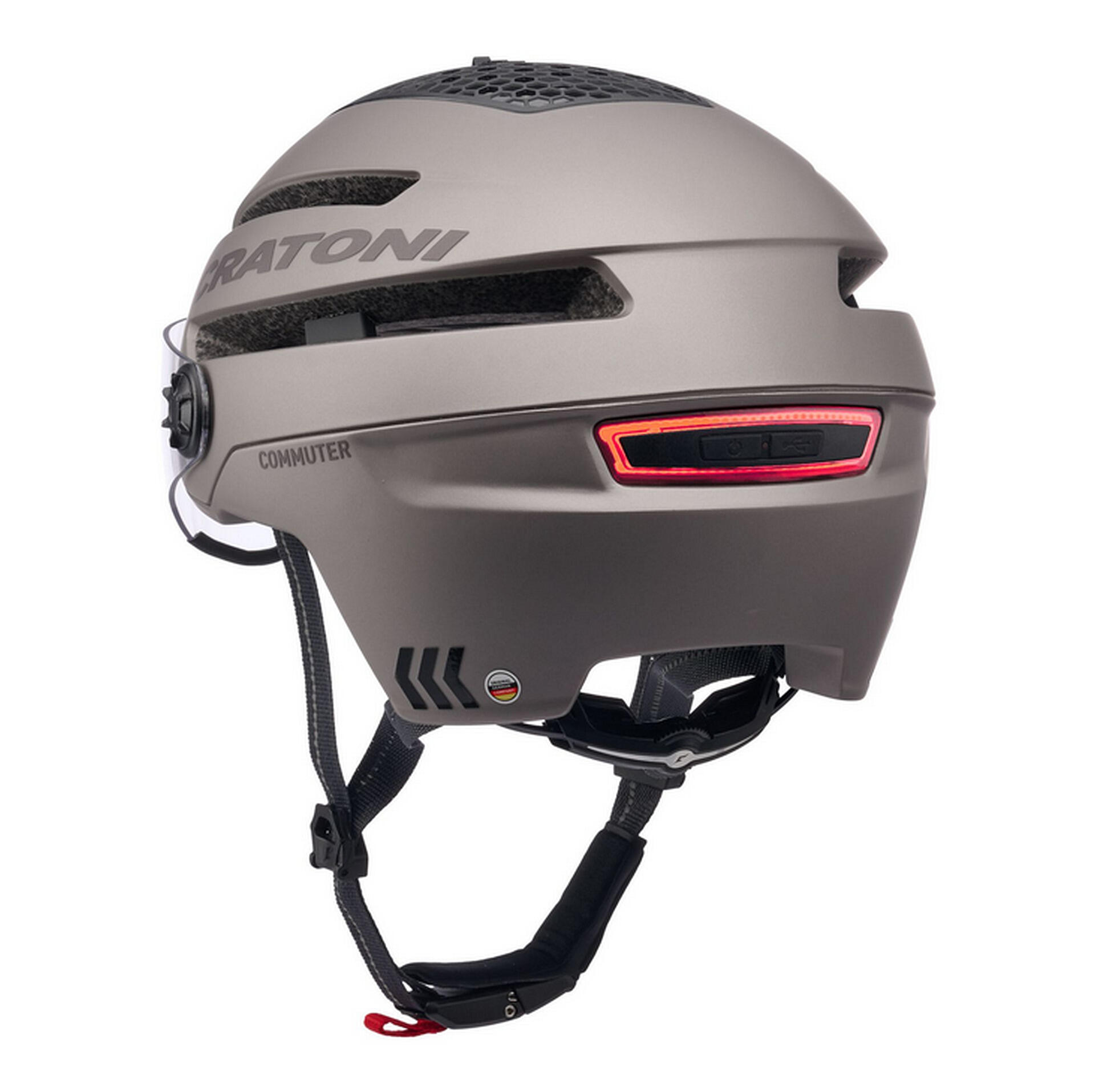 Ebike – kask rowerowy Commuter, kolor coffee matt 2/4
