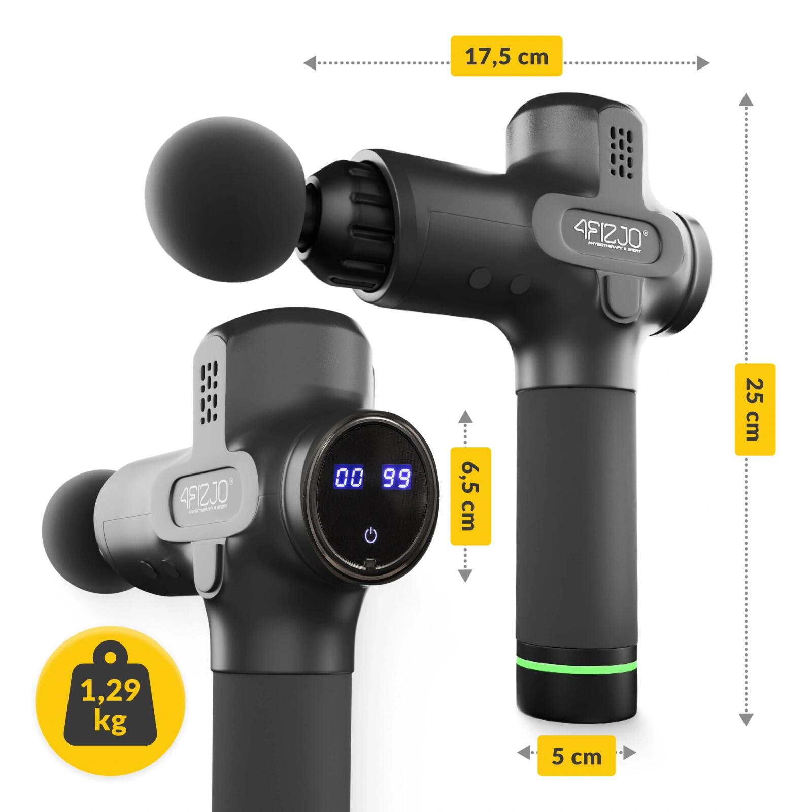 Ruční masážní přístroj MASSAGE GUN PRO+ 4FIZJO 6/7