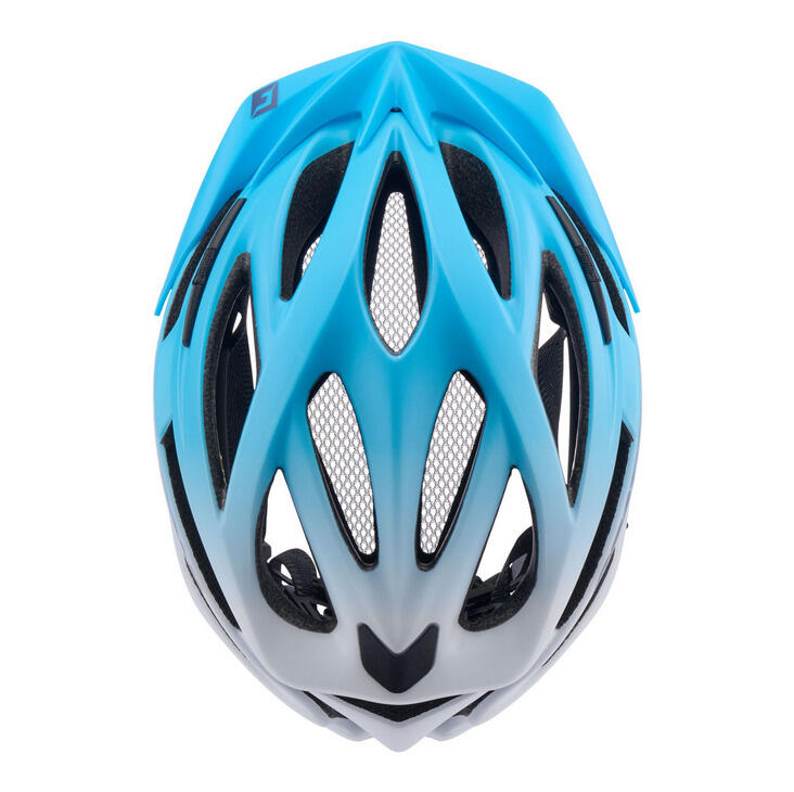 Kinder-Fahrradhelm Pacer Jr, blau-weiß 3/4