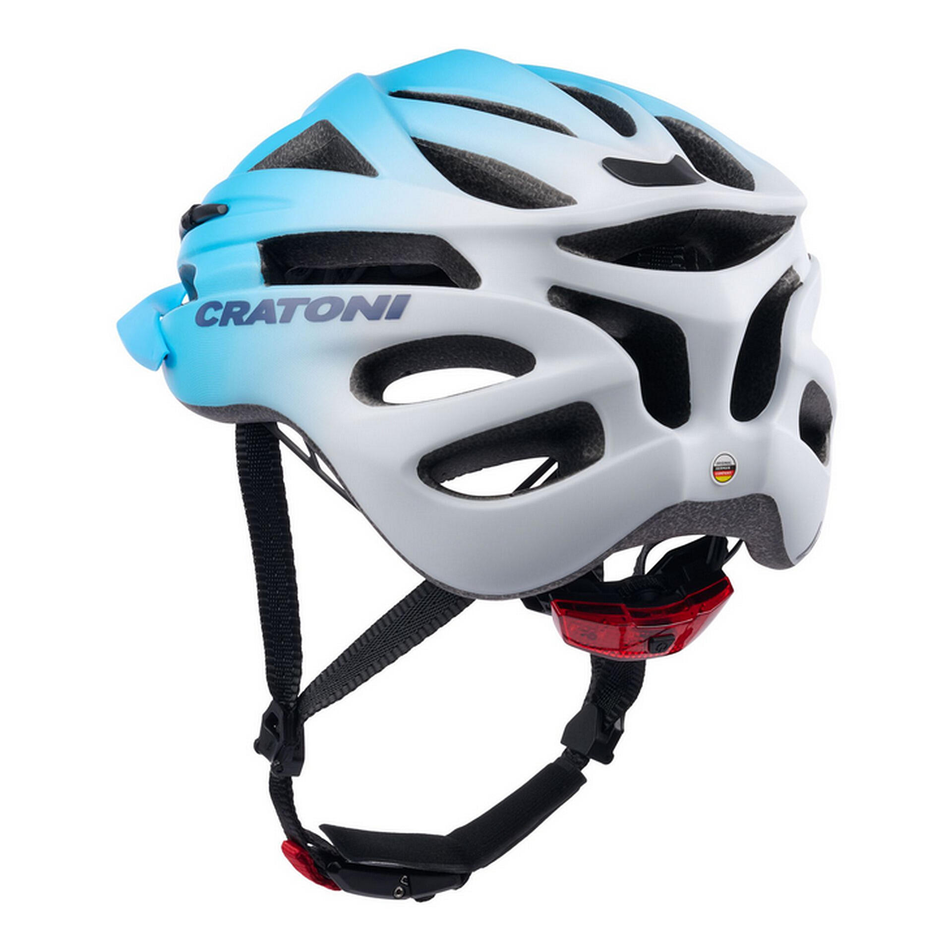 Kinder-Fahrradhelm Pacer Jr, blau-weiß 2/4